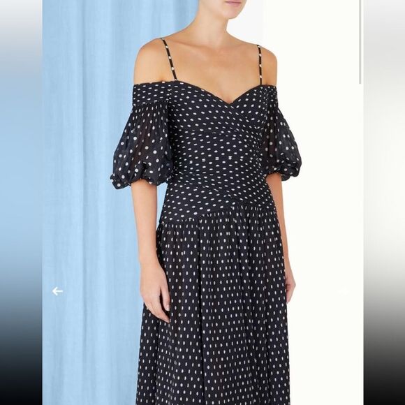 Zimmermann Polka Dot Off-the-Shoulder Dress – New with Tags (Size 1 / US 6) - Picture 5 of 8